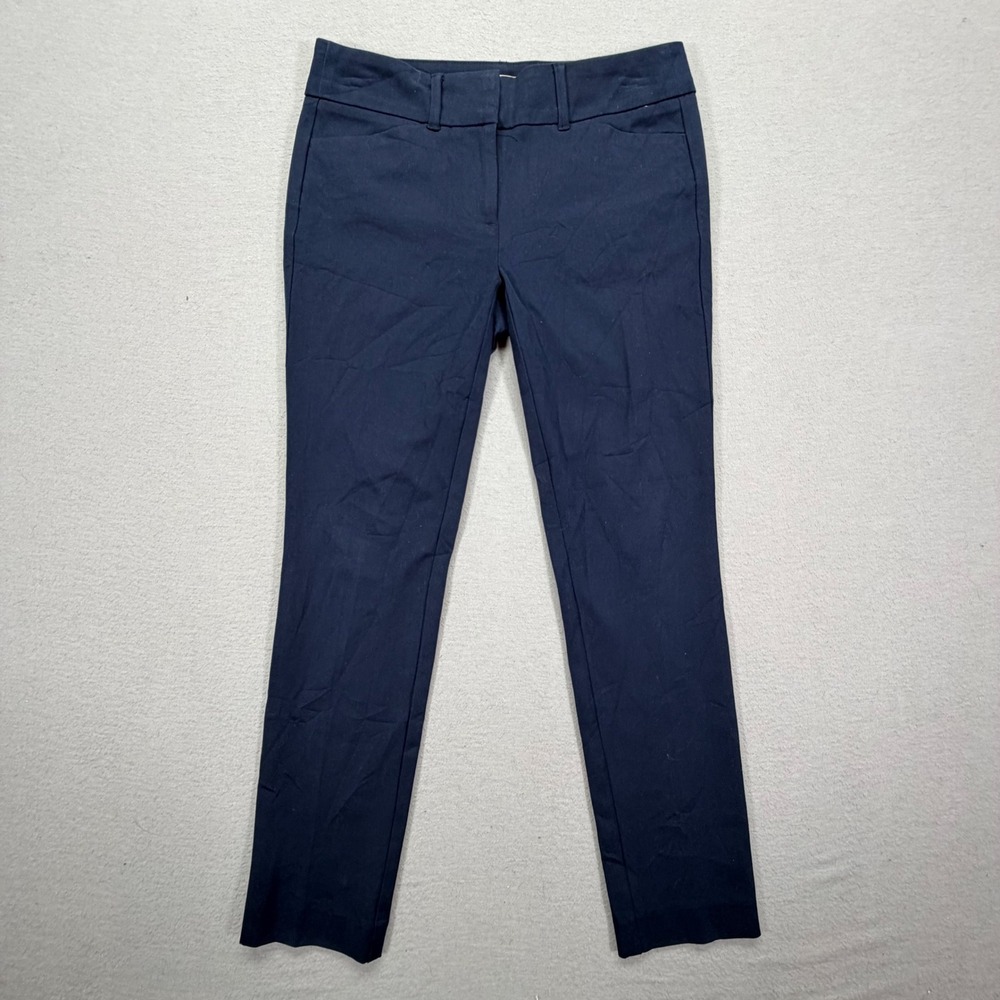 LOFT Women‎ Pants Skinny Ankle Petite Navy Blue Stretch Workwear 00P